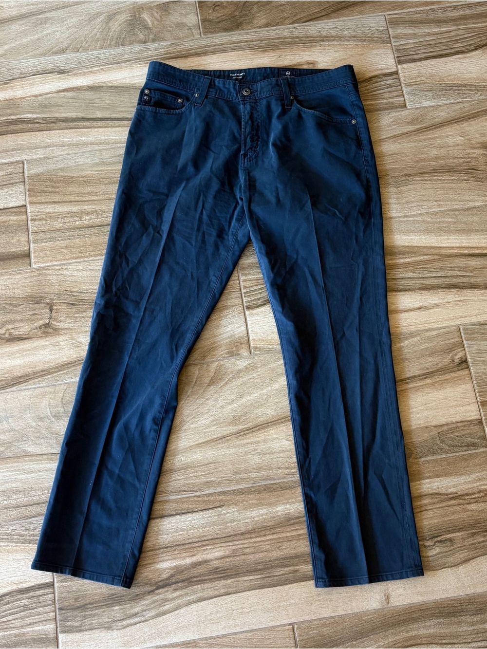 Ag Adriano Goldschmied Straight-Leg Jeans in Navy 33x32